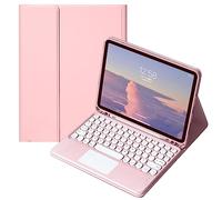 QYiiD Trackpad Tastiera Custodia per Galaxy Tab S6 Lite 10.4 Pollici 2022/2020 SM-P610/P613/P615/P619, Layout Italiano, Cover Tastiera Retroilluminata Bluetooth Staccabile con Portapenne S Pen holder, Rosa