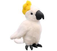 QYJMLH Peluche a forma di pappagallo,morbido e confortevole pappagallo, Uccello di Peluche,peluche realistico, Fantastiche idee regalo per la mia migliore amica (25 cm) (Bianco)