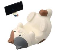 QYJMLH Supporto Per Cellulare A Forma Di Gatto,Funny Cat Holder Supporto, Per Animali Gatto Per La Decorazione Domestica Per Casa, Soggiorno, Dormitorio E Scuola-Bianco-8.3 * 5.8 * 5CM