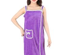 Qyljeiwred Asciugamano avvolgente, indossabile dopo la doccia da donna, accappatoio assorbente comodo per sorelle, amiche, madri, mogli, fidanzate