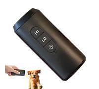 Qyljeiwred Dispositivo anti-abbaio per cani, tappo a doppia testa ad ultrasuoni, torcia LED ricaricabile, strumento di addestramento per interni ed esterni per animali domestici, passeggiate ed