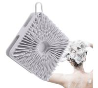 Qyljeiwred Shampoo esfoliante per il corpo, spazzola esfoliante per il cuoio capelluto 2 in 1, con setole morbide per bambini, donne e uomini