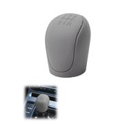QYLNEX Copri Cambio Auto 5 Marce Tondo, Copri Pomello Cambio Auto, Pomello Cambio Universale Copertura Silicone Della Coprimanopola Antiscivolo Resistente All'usura Regalo Per Un'auto, Grigio