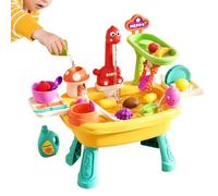 Qylzkvnth Tavolo d'Acqua per Bambini - con Rubinetto E Set Cibo Gioco Dinosauro | Tavolo d'Acqua E Giochi da Piscina Estivi | per Bambini Sviluppo Cognitivo Educazione Precoce E Interazione