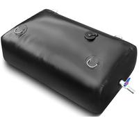 QYMLSH Borsa per La Conservazione dell'Acqua - Serbatoio dell'Acqua per Camper - Materiale in PVC 1000D - Pieghevole/Grande capacità/Resistente | per Campeggio, Uso di Emergenza(Black,110 L/29 Gal)