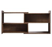 QYMLSH Estantería Extensible De Madera Para Escritorio, Ideal Para Organizar | Ideal Para Oficinas, Dormitorios, Salas De Estar Y Cocinas (marrón)(Two floors)