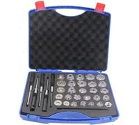 QYMLSH taglierina per sedi valvole 34 Kit di Strumenti per La Riparazione Auto,Set Alesatori Sedi Valvole Auto Pezzi Strumento Mola Abrasiva in Diamante al Carburo