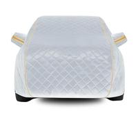 QYMLSH Telo Copriauto Antigrandine per Peugeot Expert 3rd Gen | 5309 x 1920 x 1940 mm | Impermeabile, Antivento, Antipolvere, Traspirante, Materiale Spesso con Cerniere Laterali(Silver)