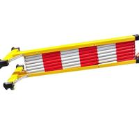 QYMYOZ Barriera di Sicurezza Mobile Pieghevole Retrattile - Barriera di Sicurezza Regolabile per pedoni e Traffico, cancelletto espandibile in Metallo per Cani, barriera per Rec