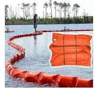 QYMYOZ Barriera Galleggiante in PVC per Il contenimento del Petrolio per Il Controllo dell'inquinamento e la barriera Contro i detriti nei Laghi e negli oceani