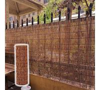 QYMYOZ Rotoli di Recinzione in bambù Naturale per la Privacy del Cortile, 4,7x26 Piedi di Altezza, Schermo per Recinzione per Piscina, Piante, Giardino, Balcone, Disponibile in