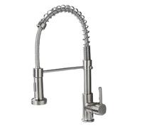 QYMYOZ Sink Faucet, all-Copper Pull out Kitchen Sink Mixer Tap Multicolor Dual-Mode Electroplating(Wire Drawing (Pull-out Style))