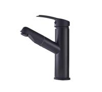 QYMYOZ Sink Faucet, Pull out Kitchen Faucet 24 inch with Auto Retract And 3 Spray Modes in Silver, Gun Gray, Black(Black 304 Pull-out)