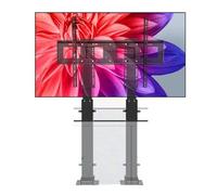 QYMYOZ Supporto da Pavimento per TV con Telecomando, Sollevamento motorizzato per riporre Oggetti nascosti in armadietti, Sistema a Doppio Motore