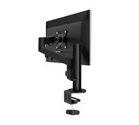 QYMYOZ Supporto per Monitor a Colonna per TV elencato, Supporto per Monitor Singolo da 15"-32" con Scivolo di Sollevamento, Supporto per Monitor in Lega di Alluminio Nero, supp