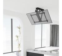 QYMYOZ Supporto per Monitor da soffitto per TV, Girevole, Regolabile, Ribaltabile, motorizzato, per TV da 32-75 Pollici in casa o in Ufficio