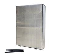 QYMYOZ Telo di Copertura per condizionatore d'Aria Esterno, Impermeabile e Resistente, con Elastico, Protezione per Tutte Le Stagioni (Autunno/Inverno) (100x42x145 cm/39x17x57 p