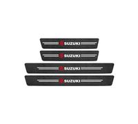 QYPLKJHG Auto Battitacco Adesivi Soglie Porte per Suzuki Alto 2014-2023, Adesivo per Battitacco in Fibra di Carbonio Protezioni Benvenuto Pedaliera Protezione,4pcs