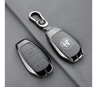 QYPLKJHG Auto Guscio Chiave per Alfa Romeo Junior 2024 2025, Custodia Chiave Cover Chiave Custodie per Chiavi Pelle Copri Chiavi Protezione con Portachiavi Custodia Protettiva Chiavi Telecomando