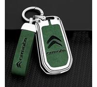 QYPLKJHG Auto Guscio Chiave per Citroen C3 Aircross 2017-2021, Custodia Chiave Cover Chiave Custodie per Chiavi Pelle Copri Chiavi Protezione con Portachiavi Custodia Protettiva Chiavi Telecomando