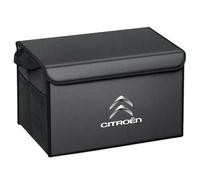 QYPLKJHG Organizer Bagagliaio Auto per Citroen C3 2016-2020, Organizer Bagagliaio Auto con Coperchio Borsa per Bagagliaio Borsa per Auto Portaoggetti per Auto Tasca Portaoggetti Auto,Black