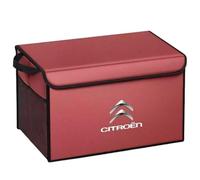 QYPLKJHG Organizer Bagagliaio Auto per Citroen C6 2016-2023, Organizer Bagagliaio Auto con Coperchio Borsa per Bagagliaio Borsa per Auto Portaoggetti per Auto Tasca Portaoggetti Auto,Red