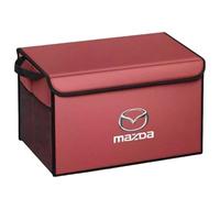 QYPLKJHG Organizer Bagagliaio Auto per Mazda, Organizer Bagagliaio Auto con Coperchio Borsa per Bagagliaio Borsa per Auto Portaoggetti per Auto Tasca Portaoggetti Auto,Red