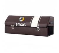 QYPLKJHG Organizer Bagagliaio Auto per Smart Forfour W454 2004-2006, Organizer Bagagliaio Auto con Coperchio Borsa per Bagagliaio Borsa per Auto Portaoggetti per Auto Tasca Portaoggetti Auto,Brown