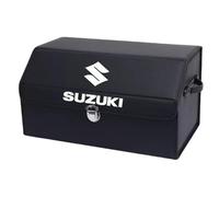 QYPLKJHG Organizer Bagagliaio Auto per Suzuki Celerio 2014-2021, Organizer Bagagliaio Auto con Coperchio Borsa per Bagagliaio Borsa per Auto Portaoggetti per Auto Tasca Portaoggetti Auto,Black-M