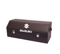 QYPLKJHG Organizer Bagagliaio Auto per Suzuki, Organizer Bagagliaio Auto con Coperchio Borsa per Bagagliaio Borsa per Auto Portaoggetti per Auto Tasca Portaoggetti Auto,Brown-L
