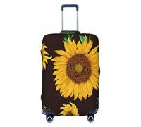 QYUHBNS Bellissimo girasole. Stampa elastica per valigia, lavabile, leggera, alla moda (S-XL), Nero , L