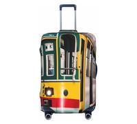 QYUHBNS Lisbon Tram - Copertura elastica per valigia, lavabile, leggera, alla moda (S-XL), Nero , M