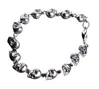 QYYZTHX Braccialetti per Uomini Bracciale Donne Bracciale cranico Gotico per Uomini Punk Rock