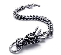 QYYZTHX Braccialetti per Uomini Bracciale Donne Vintage Creative Design Craccia Catena Bracciale Biker Biker Rock Party