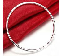 QYYZTHX Circle Round Bangles for Women 925 Braggle Morbido Bracciale miglior Regalo