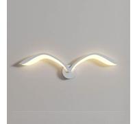 QYYZTHX Lampada da Parete a LED Lampada da Parete per Uccelli per Interni Camera dei Bambini 9W Animali Decorano Sconce Paralume in Acrilico Bianco Lampada da Comodino Lampada da Parete Bianca Calda