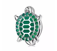 QYYZTHX Turtle Clip Charm Genuine 925 Sterling Silver Compatible with Reflexions Bracelet Reflections
