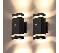 QYYZTQY 2 pacchi Dusk to Dawn Luci da Esterno all'alba, Applique con lampadine a LED da 5 W, luci Esterne per la casa IP65 Alluminio Impermeabile su e Giù per Le luci Esterne per casa, Garage,