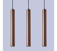 QYYZTQY 3 pacchi Luci a Sospensione a Tubo cilindrico Super Luminoso Super Luminoso Moderno Pipa Cilindro Luminoso a LED in Alluminio sospeso del soffitto Spiaggia Lampada per Lo Studio Camera da