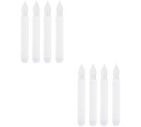 QYYZTQY 8 Pezzi di Candele Natalizie, Candele Senza Fiamma, Candele a LED, Candele a LED, Strisce Luminose per Decorare