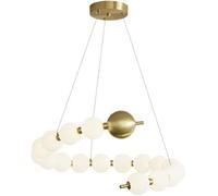 QYYZTQY Acrylic Hanging Lamp Full Copper Base Dining Bar Pendant Light Western Restaurant Study Model Room Decorative Chandelier