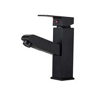 QYYZTQY Bagno con Doccia estesibile in Ottone Retrattile tiro Verso Il Basso Mixer Caldo Acqua di gabinetto del Rubinetto a Maniglia Singola Miscelatore di Bacino, rubinetti rubinetti
