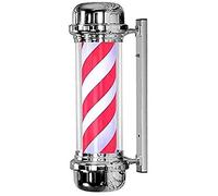QYYZTQY Barbiere a LED Luminose Pole illuminanti Salone Rotante Segnale Rosso Strisce Blu Bianche Grandi Molto Luminose Non Le lampadine Regolari Barbiere Tradizionale Decorazione da Parete da