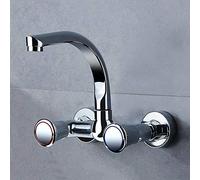 QYYZTQY Basino per lavabo in Oro Spazzolato in Rame Pieno di Rame Bacino idrico del Bagno Caldo e Freddo Rubinetto dell'Acqua Calda e Sabbia cromata a Onda Grande