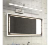 QYYZTQY Bathroom Rotatable Lamp 3000K/4000K/6000K 3 Color Temperature Vanity Light Fixture Cabinet Wall Lights Hotel Indoor Bedside (Black Warm Light,60cm)