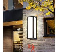 QYYZTQY Black Outdoor Lights with Motion Sensor Garden Lamp Mains Powered Waterproof IP65 Exterior Indoor Sconces 20W Aluminum Outside Wall Spotlights for Terrace Balcony (Cool White 6000K)