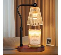 QYYZTQY Candle Lamp with Timer Dimmer Adjustable Height,Mothers Day Gifts,Electric Wax Warmer Vintage Home Decor Scented Jar Candles,Birthday Gifts for Women