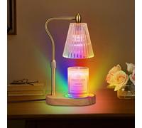 QYYZTQY Candle Warmer Lamp with 8 Colors Changing,with Timer Dimmer Adjustable Height,Mothers Day Gifts,Vintage Home Decor