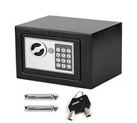 QYYZTQY Cassetta del Cabinet Casella in Contanti Solido Password Elettronica Sicuro Box con Chiave di Sicurezza Hotel Key per Home Office/31x20x20CM (8.5L) Black