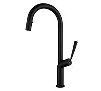 QYYZTQY con spruzzatore a Discesa, rubinetti ad Arco Elevato Commerciali, manetti a Doppia Funzione a Doppia Funzione per lavello da Cucina, ller